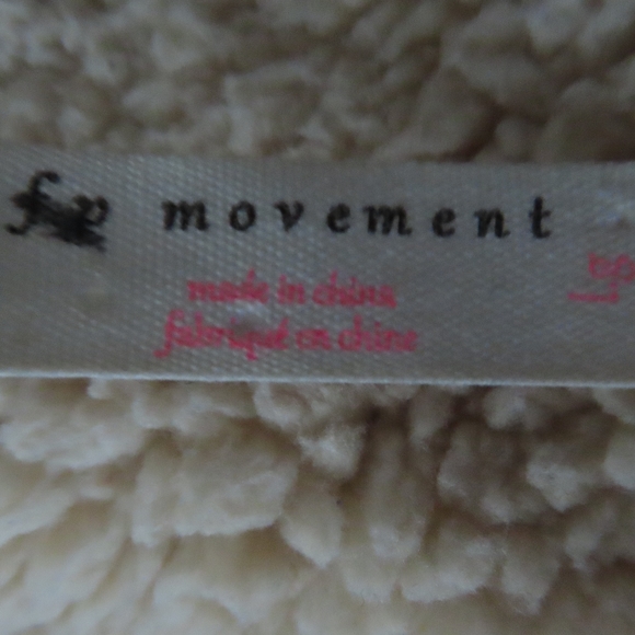 Free People Movement Mix It Up Reversible Jacket Womens Size L Oversized Sherpa - Picture 4 of 5